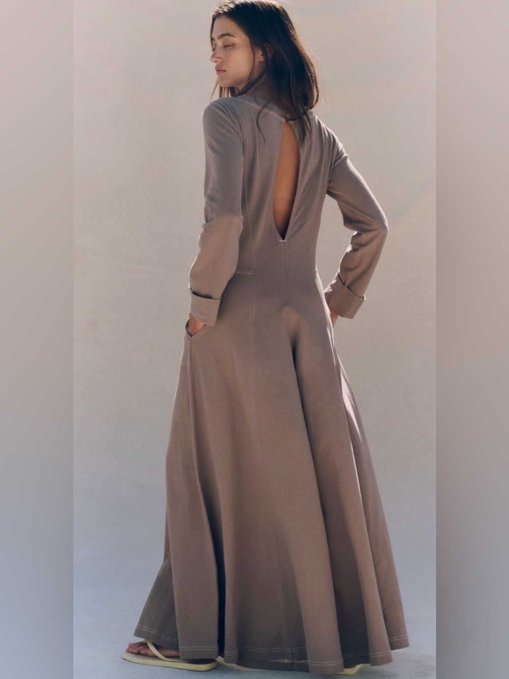 NWT Free People S Free~est Strada Jumpsuit in Dried Walnut NEW $98 One Piece - Picture 2 of 9